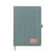 Carnet A5 avec couverture rigide en velours côtelé de polyester RPET - BCM Goodies