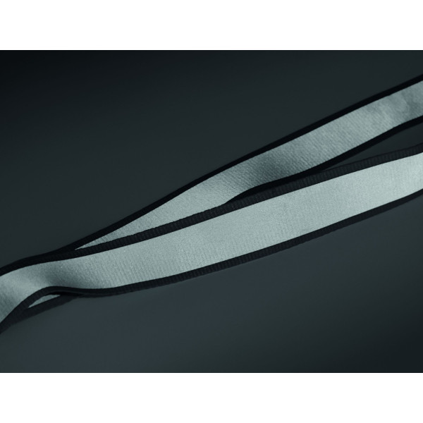 Lanyard en polyester RPET réfléchissant avec cordon de 2,5 cm - BCM Goodies