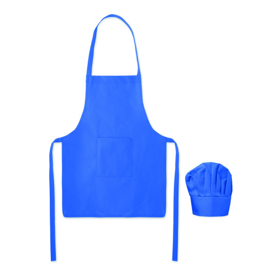 Ensemble toque et tablier de cuisine pour enfant en RPET non tissé 80 gr/m² - BCM Goodies