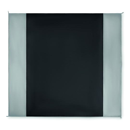 Tapis de plage personnalisable en polyester 210T 200x210 cm avec crochets et pochette à cordon - BCM Goodies