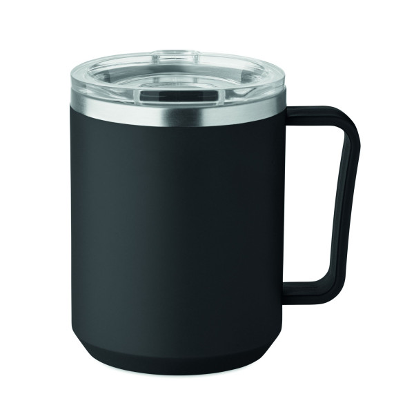 Mug à double paroi en acier inoxydable recyclé à 90% - 400 ml - BCM Goodies