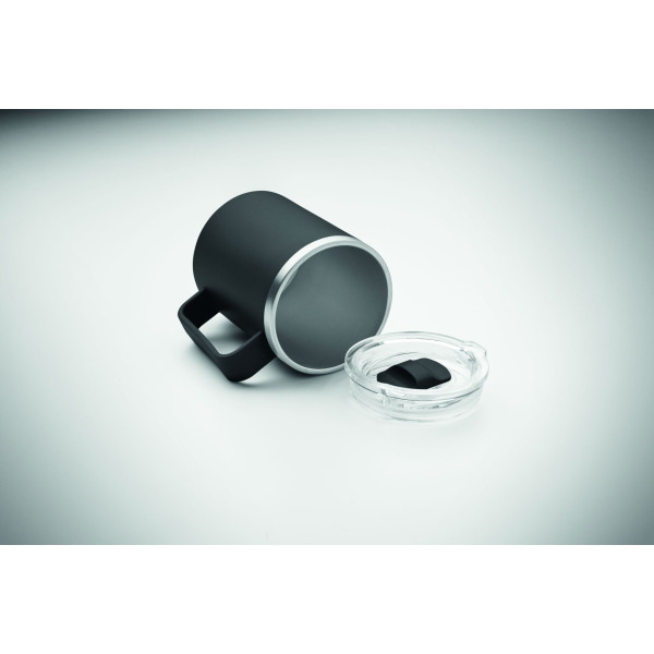 Mug à double paroi en acier inoxydable recyclé à 90% - 400 ml - BCM Goodies