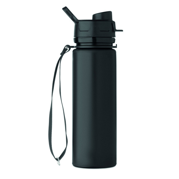 Bouteille de sport pliable en silicone avec couvercle en PP - BCM Goodies