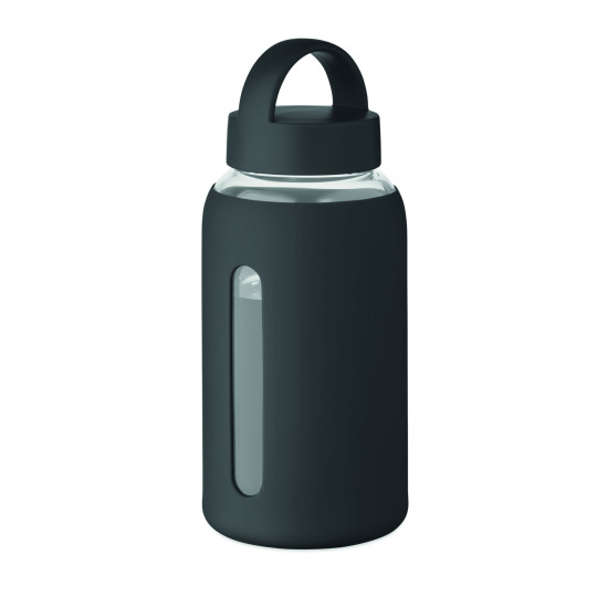 Bouteille en verre borosilicate de haute qualité avec pochette en silicone - 600 ml