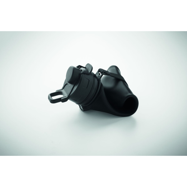 Bouteille de sport pliable en silicone avec couvercle en PP - BCM Goodies