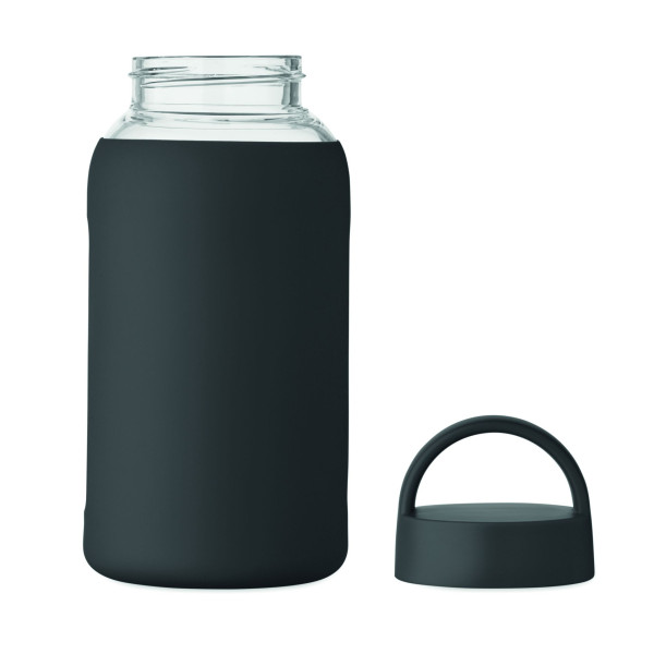 Bouteille en verre borosilicate de haute qualité avec pochette en silicone - 600 ml