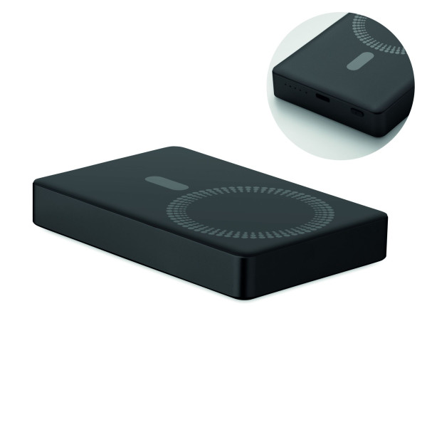 Powerbank 10.000mAh en aluminium recyclé avec voyant lumineux - BCM Goodies