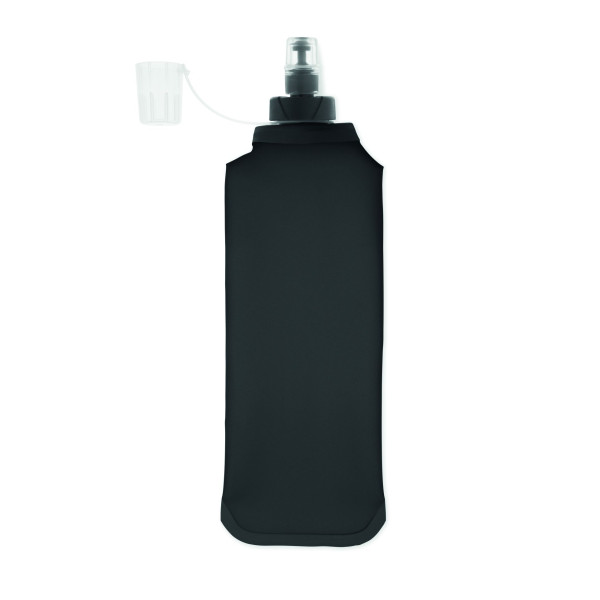Bouteille d'eau pliable en TPU avec valve à pincer - Goodies B2B personnalisable pour entreprise