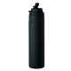 Bouteille en acier inox recyclé à simple paroi 650ml avec paille et couvercle anti fuite - Personnalisable pour entreprise