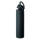 Bouteille en acier inox recyclé à simple paroi 650ml avec paille et couvercle anti fuite - Personnalisable pour entreprise