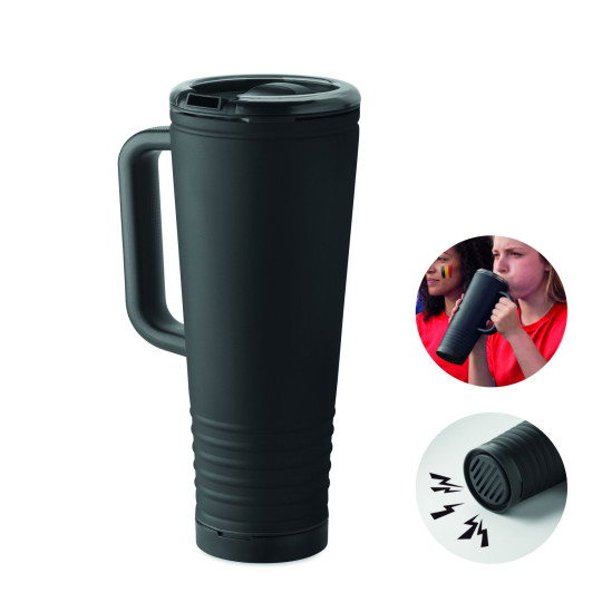Gobelet HOWLER CUP en acier inoxydable et PP avec corne sonore - 700 ml