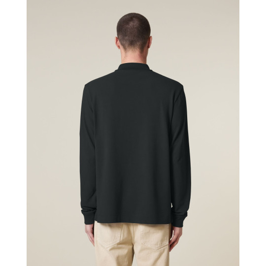 Polo personnalisable à manches longues Prepster 2.0 en coton bio pour entreprises – BCM Goodies