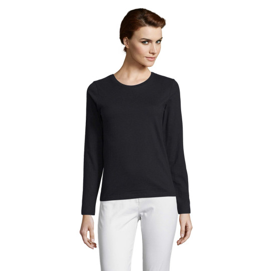 T-shirt à manches longues femme en coton Ringspun 190g | SOL'S IMPERIAL