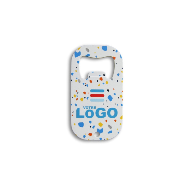 Ouvre-bouteilles en inox personnalisable avec impression logo – Objet publicitaire pour entreprises
