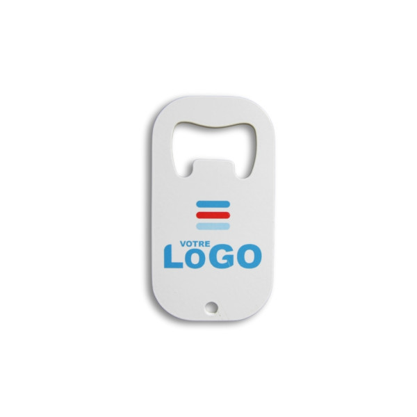 Ouvre-bouteilles en inox personnalisable avec impression logo – Objet publicitaire pour entreprises