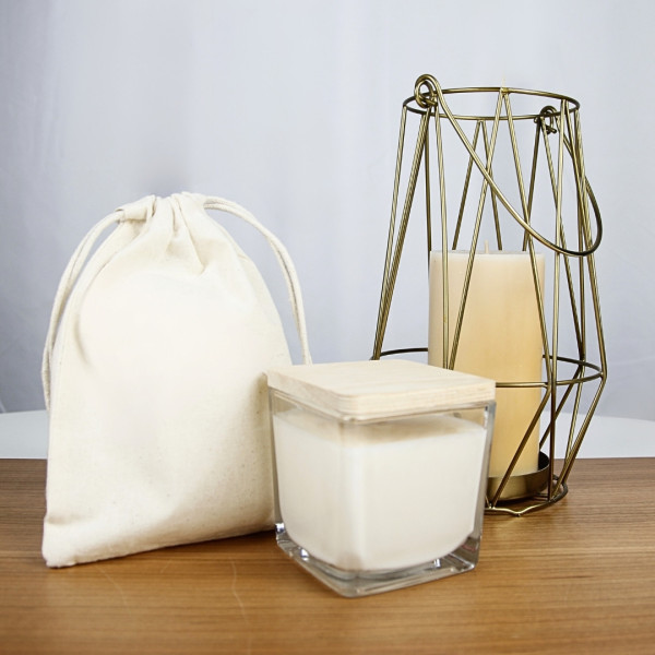 Bougie végétale personnalisable GRASSE 190g en verre recyclé – Cadeau d’entreprise responsable – BCM Goodies