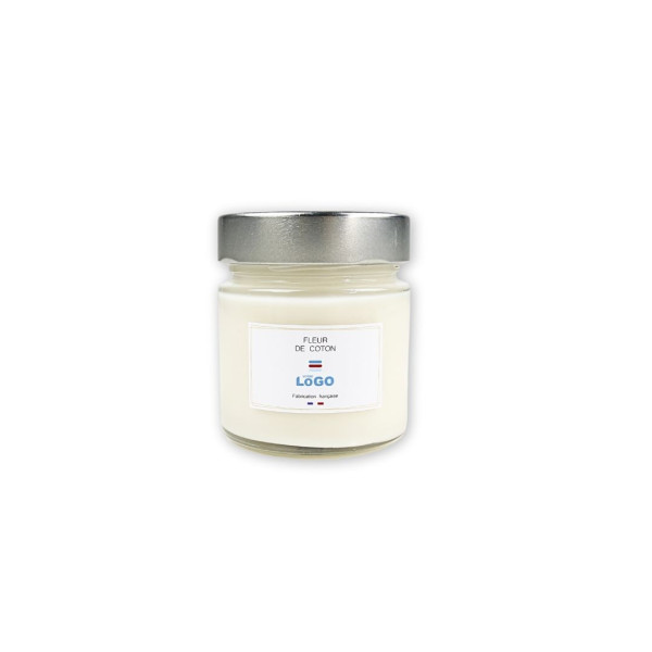 Bougie végétale Grasse personnalisable 135g – Cadeau d’entreprise made in France – BCM Goodies