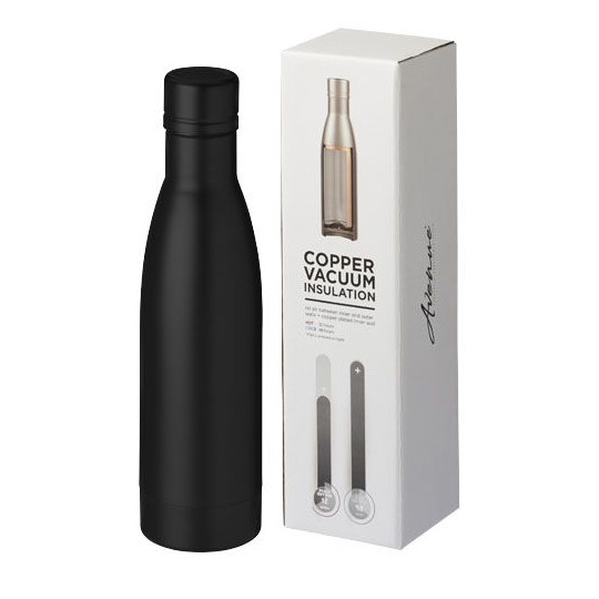 Bouteille isotherme Vasa sous vide avec couche de cuivre 500 ml - Accessoire idéal pour garder vos boissons chaudes ou froides -