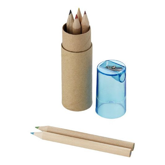 Set de 6 crayons de couleur Kram - Idéal pour la communication d'entreprise et la fidélisation