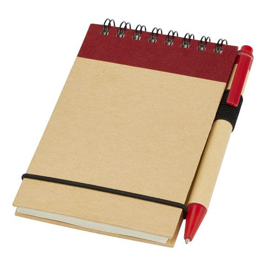 Bloc-notes recyclé format A7 avec stylo Zuse - Bloc-notes écologique pour événements d'entreprise | BCM Goodies
