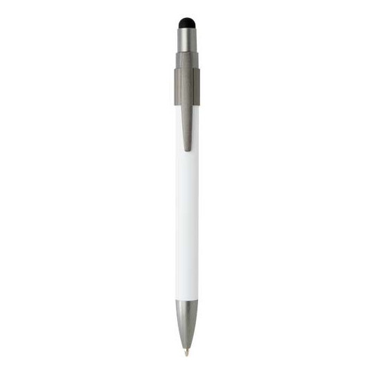 Stylo Bille avec Stylet et Hand Spinner en Aluminium Recyclé - BCM Goodies
