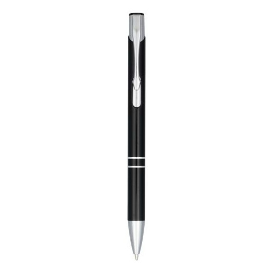 Stylo bille rétractable Moneta en aluminium anodisé - Objet publicitaire professionnel de qualité