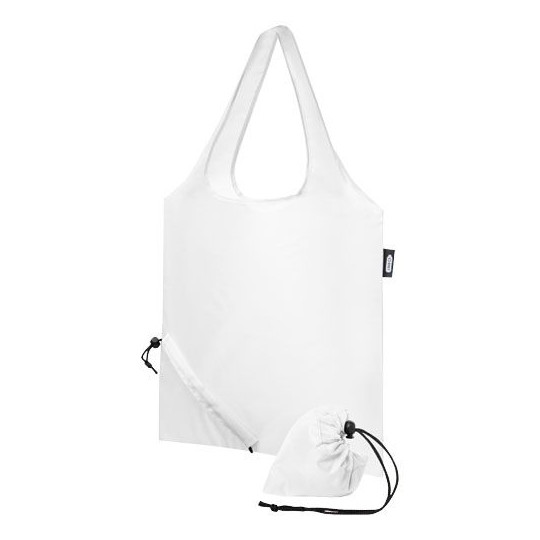 Sac shopping pliable Sabia en PET recyclé 7L - Objet publicitaire durable et pratique