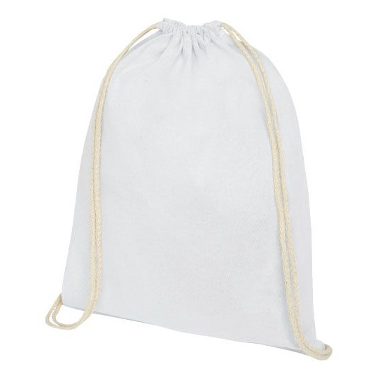 Sac à dos Oregon en coton de 140 g/m² avec cordon de serrage 5L - Personnalisable pour événements d'entreprise