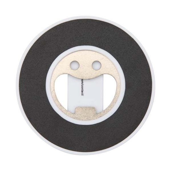 Support de téléphone magnétique en plastique recyclé avec décapsuleur intégré - Support pratique pour iPhone 12 et plus récents 