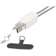 Tour de cou pour smartphone Anser avec câble de charge intégré 5-en-1 - BCM Goodies