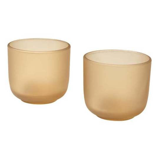 Lot de 2 tasses en verre Male 200 ml finition mate - BCM Goodies
