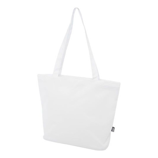 Sac shopping Panama 20 L avec fermeture éclair recyclé certifié GRS - Personnalisable pour événements et cadeaux d'entrepri