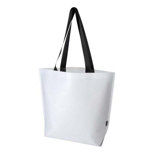 Sac shopping Duo oversize à fond double laminé en RPET certifié GRS 150 g/m2 - BCM Goodies