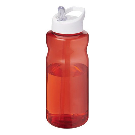 Bouteille de sport H2O Active® Eco Big Base 1L avec couvercle à bec verseur - Plastique Prevented Ocean Plastic - Personnalisabl