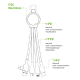 Câble de charge 6 en 1 blanc bambou personnalisable – Objet publicitaire professionnel BCM Goodies