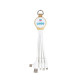 Câble de charge 6 en 1 blanc bambou personnalisable – Objet publicitaire professionnel BCM Goodies