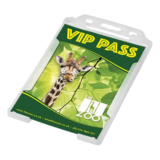 Porte-cartes de portrait en plastique recyclé - Accessoire idéal pour expositions et événements professionnels
