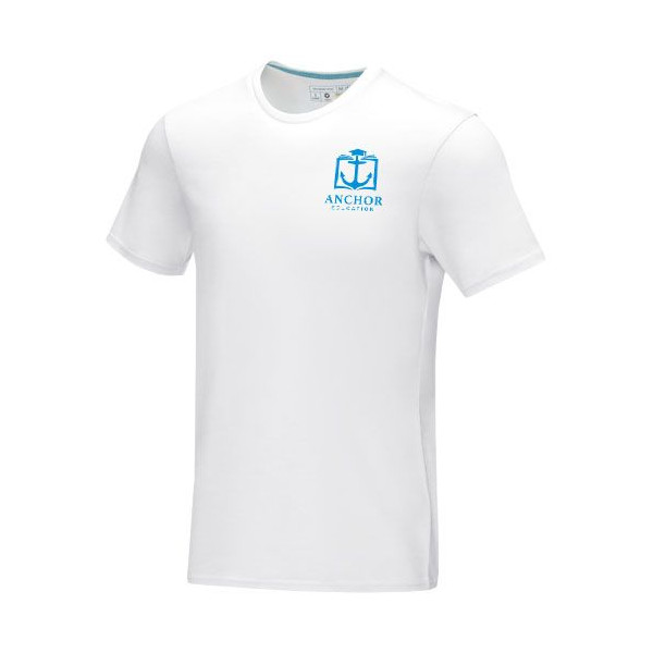 T-shirt biologique à manches courtes Azurite pour homme - 100% coton biologique - 160 g/m² - Col rond - Coutures renforcées - Id