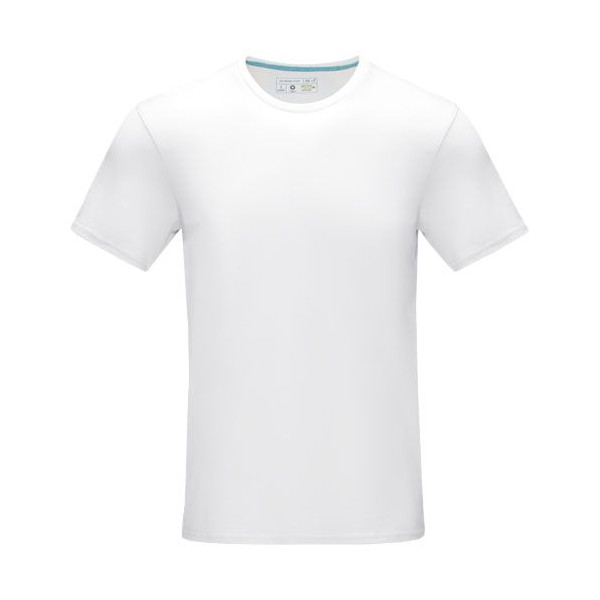 T-shirt biologique à manches courtes Azurite pour homme - 100% coton biologique - 160 g/m² - Col rond - Coutures renforcées - Id