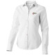 Chemise Oxford à manches longues pour femmes de Vaillant - Chemise en coton de haute qualité - Col boutonné - Couture orange - C