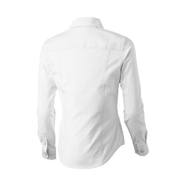 Chemise Oxford à manches longues pour femmes de Vaillant - Chemise en coton de haute qualité - Col boutonné - Couture orange - C