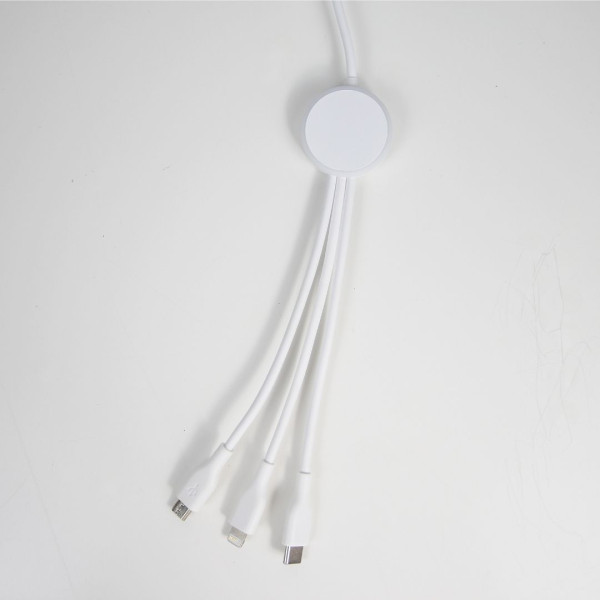 Câble long 6 en 1 Aluminium 120cm personnalisé – Accessoire B2B pour communication par l’objet