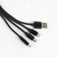 Câble USB 4 en 1 rétroéclairé personnalisé – Accessoire publicitaire pour entreprises