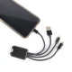 Câble USB 4 en 1 rétroéclairé personnalisé – Accessoire publicitaire pour entreprises