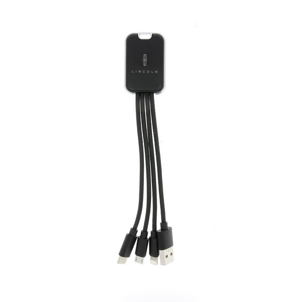 Câble USB 4 en 1 rétroéclairé personnalisé – Accessoire publicitaire pour entreprises