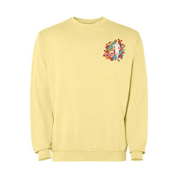 Pull ras du cou Jaya unisexe - Sweat délavé de qualité | BCM Goodies