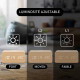 Chargeur multifonction 4 en 1 CLOCK avec réveil, affichage LED et personnalisation pour entreprises