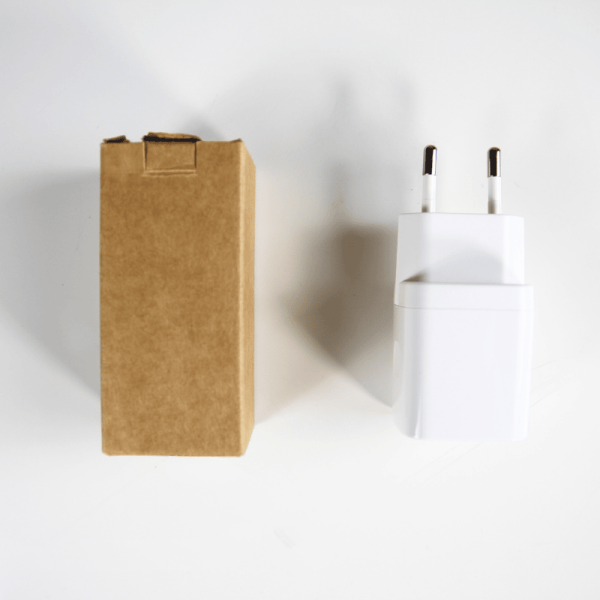 Chargeur USB 20W 2 ports personnalisable avec logo – Prise UE – Objet publicitaire pour entreprises