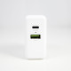 Chargeur USB 38W 2 ports personnalisable avec logo – Prise UE – Objet publicitaire entreprise