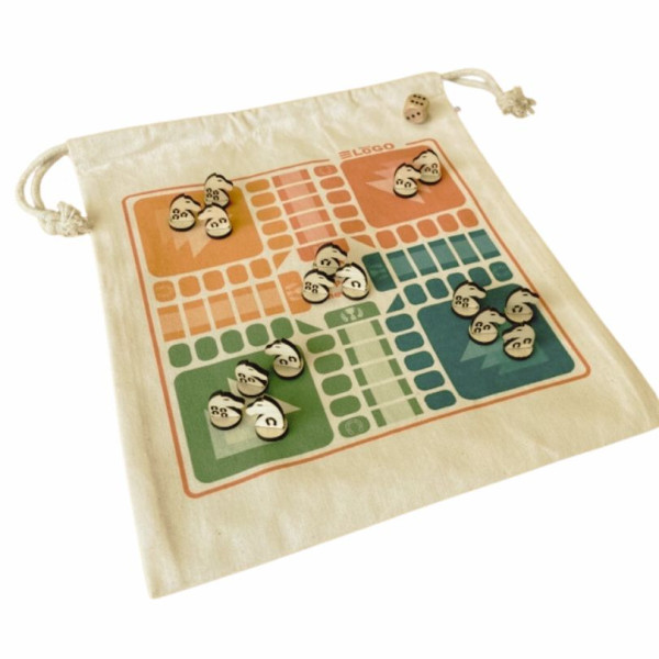Pochon 3 jeux en 1 en bois Origine France Garantie – Goodie d’entreprise responsable BCM Goodies